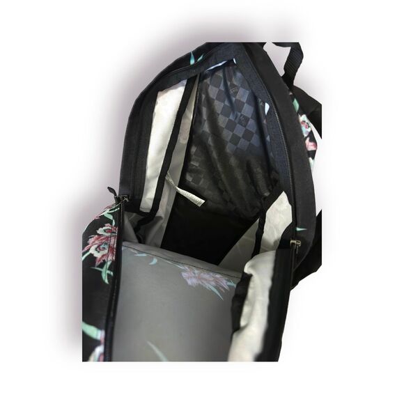 Vans Black Rose Backpack School Bag - Picture 4 of 4